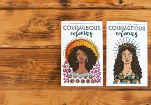 Courageous Coloring book and workbook by Kim Bonner